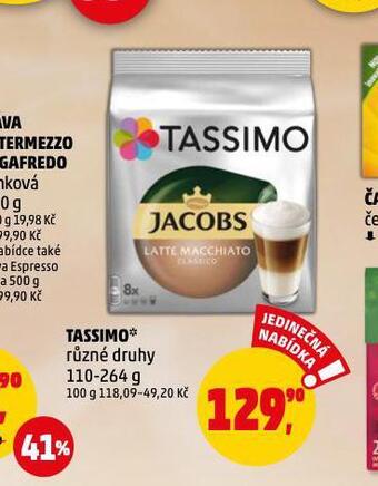 Penny Market Kávové kapsle tassimo nabídka