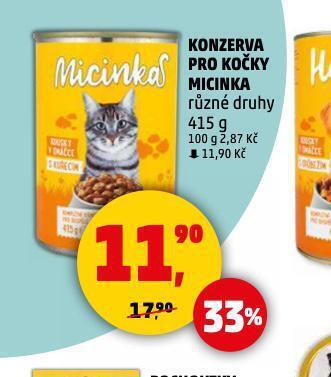 Penny Market Micinka konzerva pro kočky nabídka
