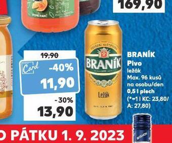 Kaufland Pivo braník nabídka
