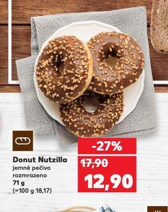 Kaufland Donut nutzilla nabídka