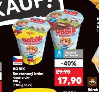 Kaufland Bobík smetanový krém nabídka
