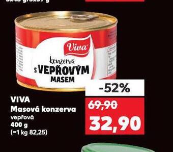 Kaufland Viva masová konzerva nabídka