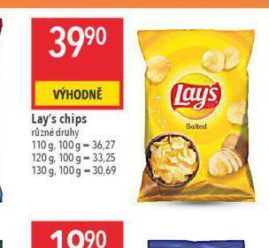 Globus Lay's chipsy nabídka