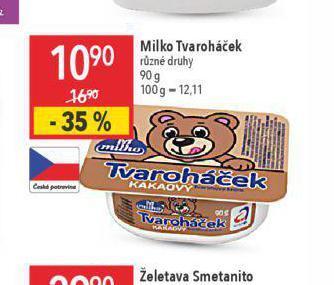 Globus Milko tvaroháček nabídka
