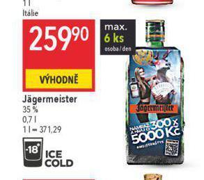 Globus Jagermeister nabídka