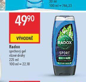 Globus Radox sprchový gel nabídka