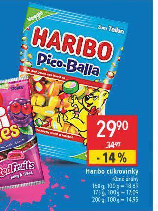 Globus Haribo cukrovinky nabídka