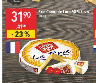 Globus Brie coeur de lion sýr nabídka