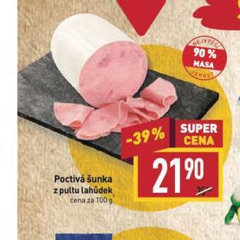 Billa Poctivá šunka nabídka