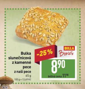 Billa Bulka slunečnicová nabídka
