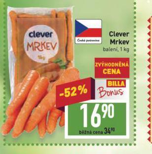 Billa Mrkev nabídka