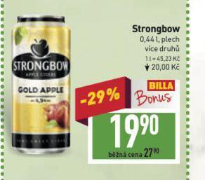 Billa Strongbow nabídka