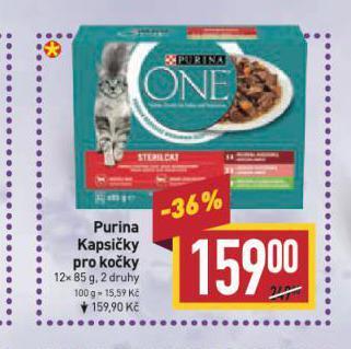 Billa Purina one kapsičky pro kočky nabídka