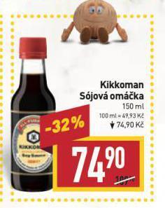Billa Kikkoman sójová omáčka nabídka
