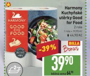 Billa Harmony kuchyňské utěrky nabídka