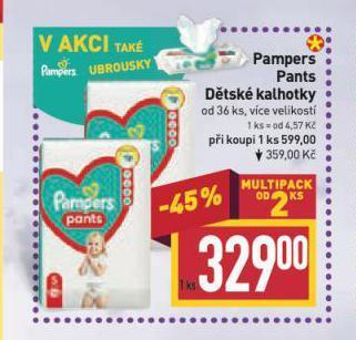 Billa Pampers dětské pleny nabídka