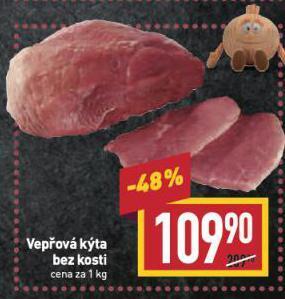 Billa Vepřová kýta bez kosti nabídka