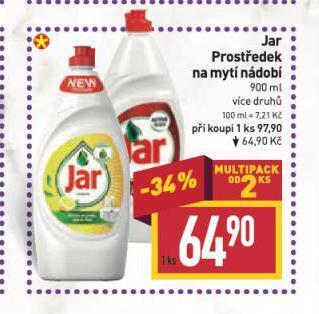 Billa Jar prostředek na nádobí nabídka