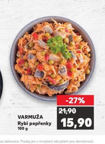 Kaufland Varmuža rybí pepřenky nabídka
