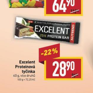 Billa Excelent proteinová tyčinka nabídka