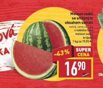 Billa Meloun vodní nabídka