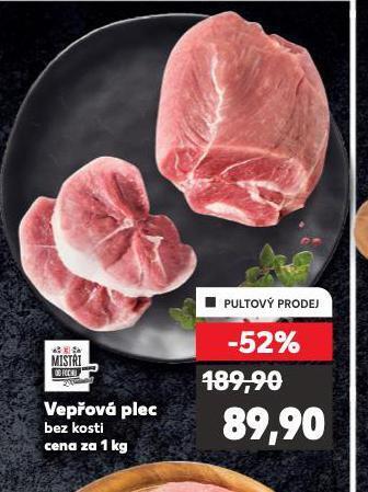 Kaufland Vepřová plec bez kosti nabídka