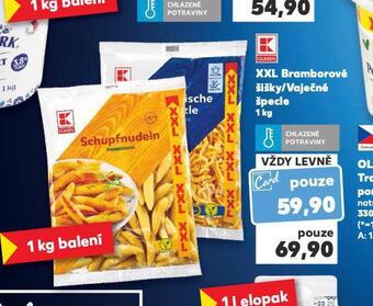 Kaufland Xxl bramborové šišky / vaječné špecle nabídka