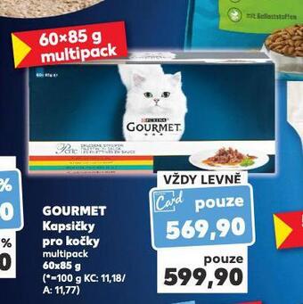 Kaufland Gourmet kapsičky pro kočky nabídka