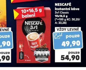 Kaufland Nescafé instantní káva 3v1 classic nabídka