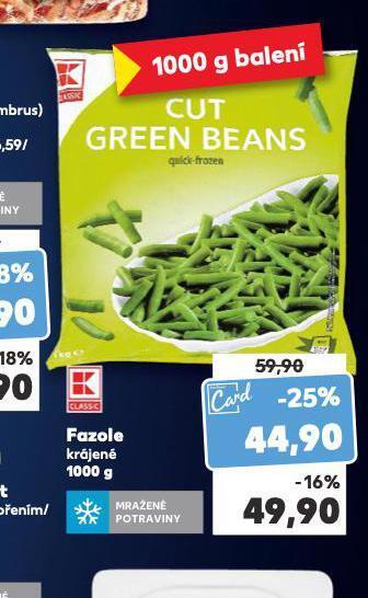 Kaufland Fazole krájené nabídka