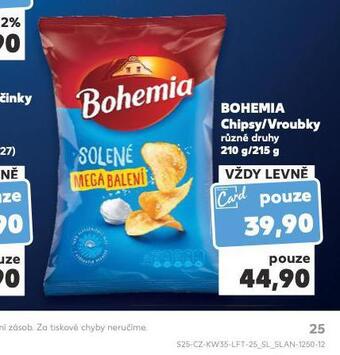 Kaufland Bohemia chipsy / vroubky nabídka