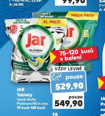 Kaufland Jar tablety nabídka