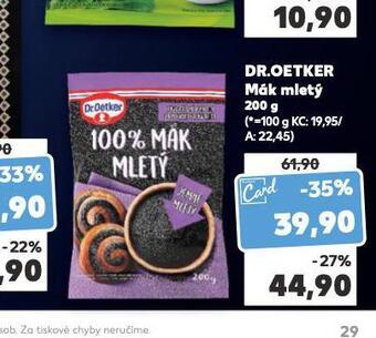 Kaufland Dr. oetker mák mletý nabídka