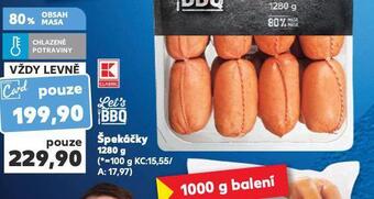 Kaufland Špekáčky nabídka