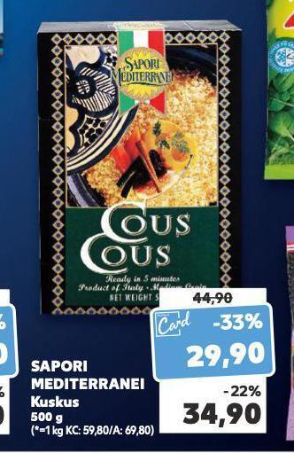 Kaufland Sapori mediterranei kuskus nabídka