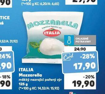 Kaufland Itala mozzarella nabídka