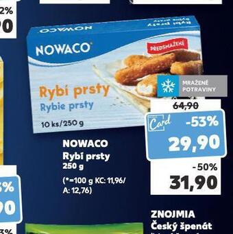 Kaufland Nowaco rybí prsty nabídka