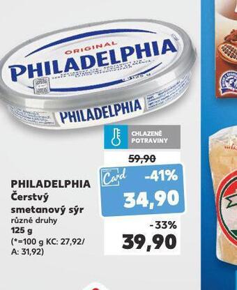 Kaufland Philadelphia čerstvý smetanový sýr nabídka