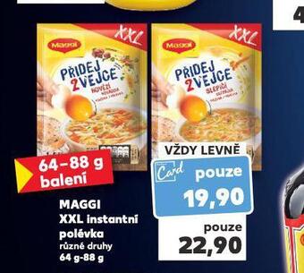 Kaufland Magi xxl instantní polévka nabídka