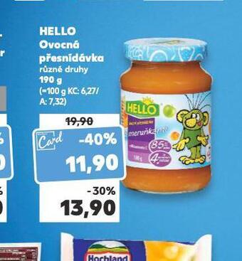 Kaufland Hello ovocná přesnídávka nabídka