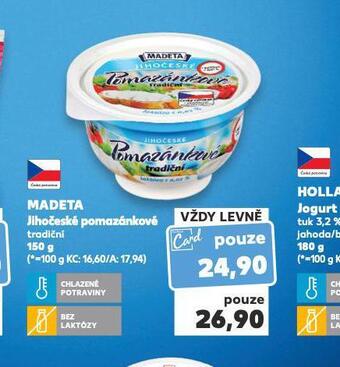 Kaufland Madeta jihočeské pomazánkové nabídka