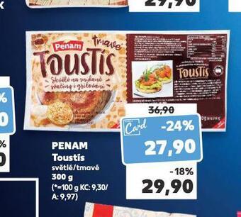 Kaufland Penam toustis nabídka