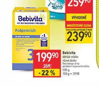 Bebivita kojenecká výživa
