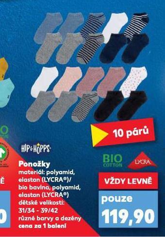 Kaufland Dětské ponožky nabídka