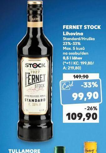 Kaufland Fernet stock nabídka
