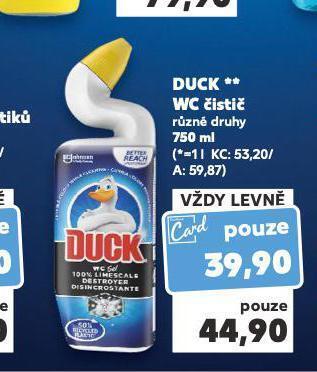 Kaufland Duck wc čistič nabídka