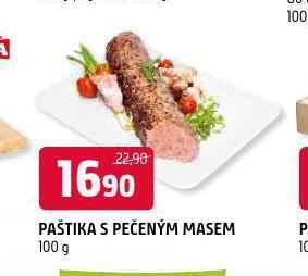Terno Paštika s pečeným masem nabídka