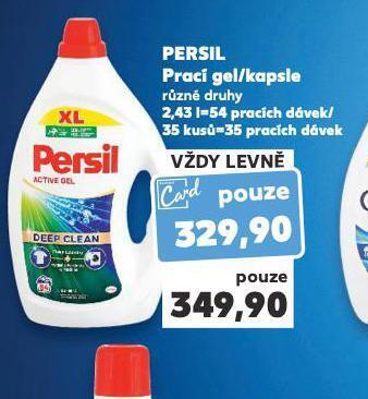 Kaufland Persil prací gel / kapsle nabídka