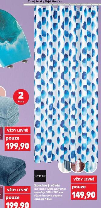 Kaufland Sprchový závěs nabídka