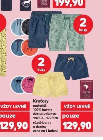 Kaufland Dětské kraťasy nabídka